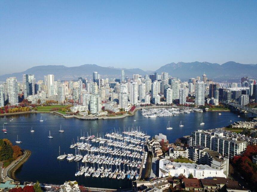 A scenic view of the Vancouver skyline. There are several places to visit in Vancouver.