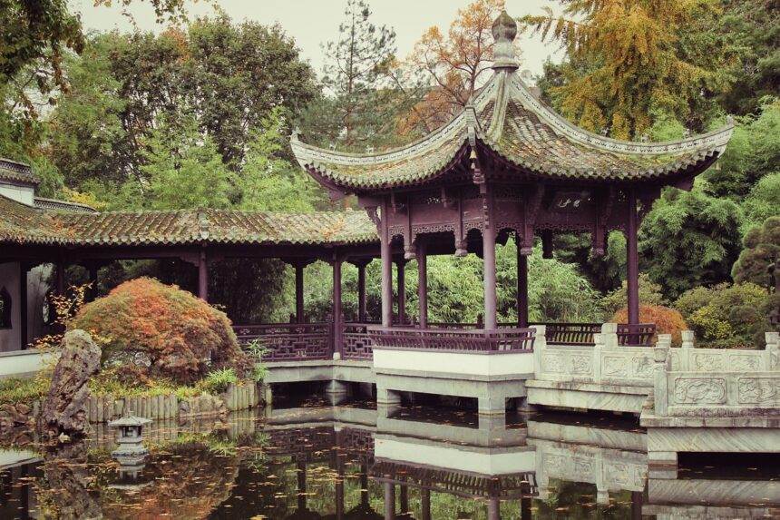 An inside view of Dr. Sun Yat-Sen Classical Chinese Garden.