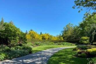 A view of the Beautiful VanDusen Botanical Garden in Vancouver.