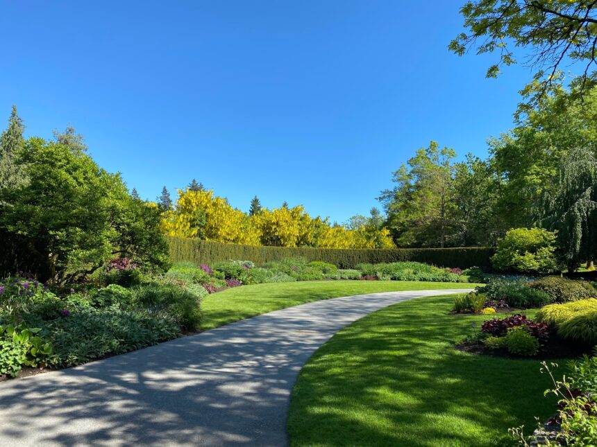 A view of the Beautiful VanDusen Botanical Garden in Vancouver.