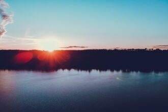 A view of one of the rivers in Saskatchewan.
